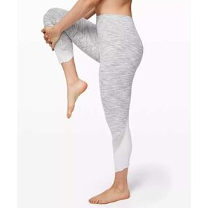 Lululemon Wunder Under Scalloped Hem High-Rise Crop 23" Full-On Luon Grey Size 4